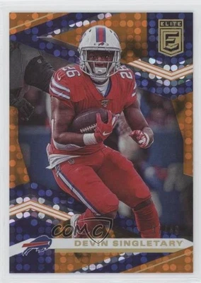 2020 Panini Donruss Elite Orange /49 Devin Singletary #10 - Image 1 of 2
