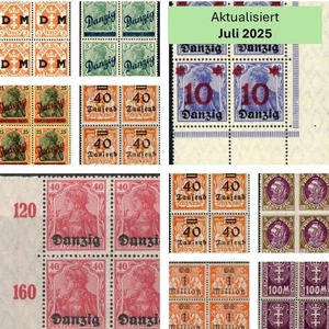Gdansk MNH ** Block of Four VB Units Upper Margin Selection MNH - Picture 1 of 128