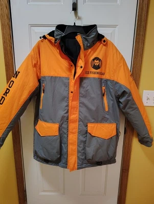 Nordic Legend Aurora Series Waterproof Ice Fishing Jacket Mens XXL Gray/ Orange - Image 1 of 4