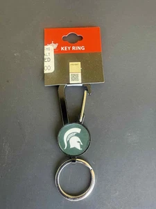 MICHIGAN STATE UNIVERSITY SPARTANS MSU MOSQUETÓN LLAVERO GO GREEN GO WHITE NUEVO - Imagen 1 de 4