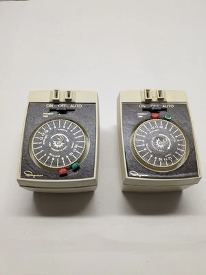 Vintage Pair-Ingraham Heavy Duty Timer 24 Hour Appliance Plug In Model 12-010E - Image 1 of 4