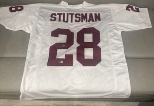 DANNY STUTSMAN OKLAHOMA SOONERS SIGNED WHITE JERSEY BECKETT  CERTIFIED COA RARE! - Picture 1 of 5