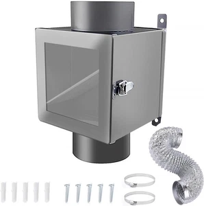 Trampa de pelusa para conducto de secadora, caja de trampa de pelusa para secadora en línea, trampa de pelusa para ventilación de secadora para... - Imagen 1 de 7