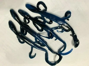 25 pk 6" Lizard -BLACK BLUE SWIRL-Soft Plastic Lizards Bass Fishing - SCENT&SALT - Picture 1 of 9
