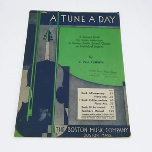 BOSTON MUSIC A Tune A Day a second book for Violin Instruction Strings Herfurth - Picture 1 of 5