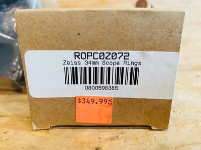 Anillos de mira telescópica Zeiss Victory PRI Weaver Style 1913 34 mm X de gran altura ROPC0Z072 Foto 1 de 4