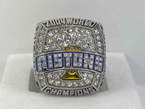 Detroit Pistons Championship Ring - 2004 Finals Ring - Chauncey Billups - NB Cover