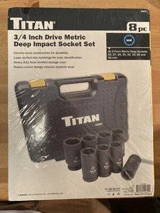 Titan 3/4” Drive Deep Impact Socket Set 26mm 27mm 29mm 30mm 32mm 35mm 36mm 44600 - Bild 1 von 3