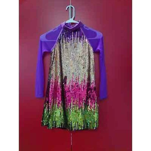 Weissman Kaleidoscope Ombré Sequin Spandex MASTERPIECE 10997, LC 14 - Picture 1 of 10