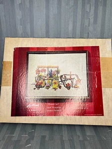 Leewards Needle Art Flower Cart 35-40010 12x16" Picture For Creative Stitchery - Picture 1 of 6