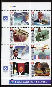 Micronesia Scott #249 MNH BLOCK of 8 Pioneers of Flight CV$12+ - Picture 1 of 1