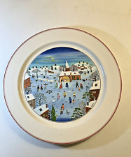 Villeroy & Boch Christmas Village Nativity Scene, Signed, Porcelain Plate