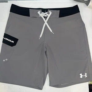 Under Armour Swimming Board Shorts Mens Size 38 Surfing Wake Board Polyester - Picture 1 of 7