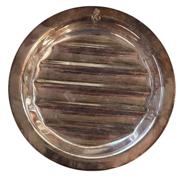 Vintage French Military Stainless Steel Butter Dish 5.5" Marine Nationale Navy - Image 1 of 4