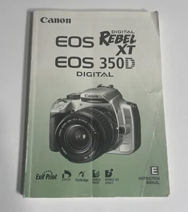 Canon EOS Digital Rebel XT / 350D Kamera Bedienungsanleitung / Guide in Englisch - Bild 1 von 4