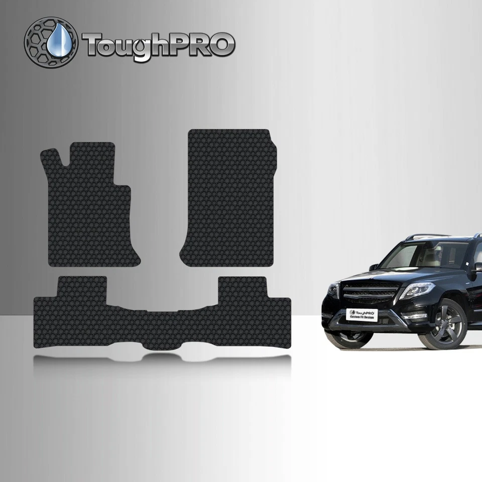 Alfombrillas ToughPRO negras para Mercedes-Benz GLK todo clima ajuste personalizado 2009-2015 Foto 1 de 4