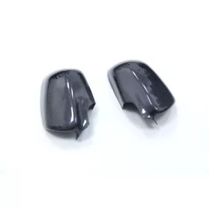 Carbon Fiber Add-on Side Mirror Cover Caps for Porsche Cayenne 957 2008-2010 - Picture 1 of 5