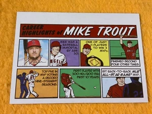 E9-6 BASEBALL CARD - MIKE TROUT ANAHEIM ANGELS - COMIC CARD - 2022 TOPPS - Bild 1 von 5