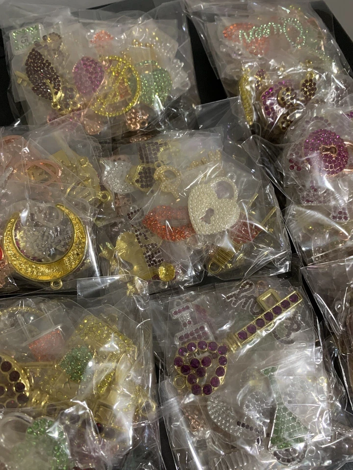 25 berloques sem designer, berloques bling para fazer joias  - Imagem 1 de 3