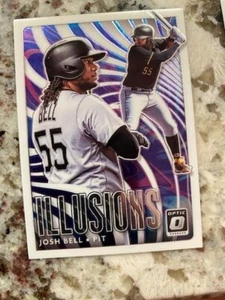 2020 DONRUSS OPTIC ILLUSIONS INSERT CARD PITTSBURGH PIRATES JOSH BELL #OI-11 - Picture 1 of 1