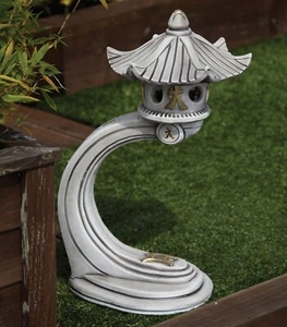Curve pagoda statue Japanese lantern pagoda sculpture Lover gift Zen garden art - Picture 1 of 8