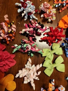 Gymboree Hair Clips Curly Curlies 40 Total 15 sets 2 ponytail holders 8 singles - Picture 1 of 8