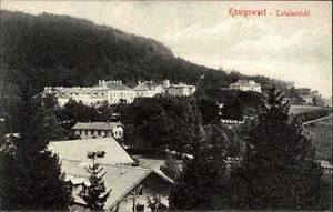 Königswart Lázně Kynžvart Tschechien s/w Postkarte ~1910 Totalansicht ungelaufen - Picture 1 of 2