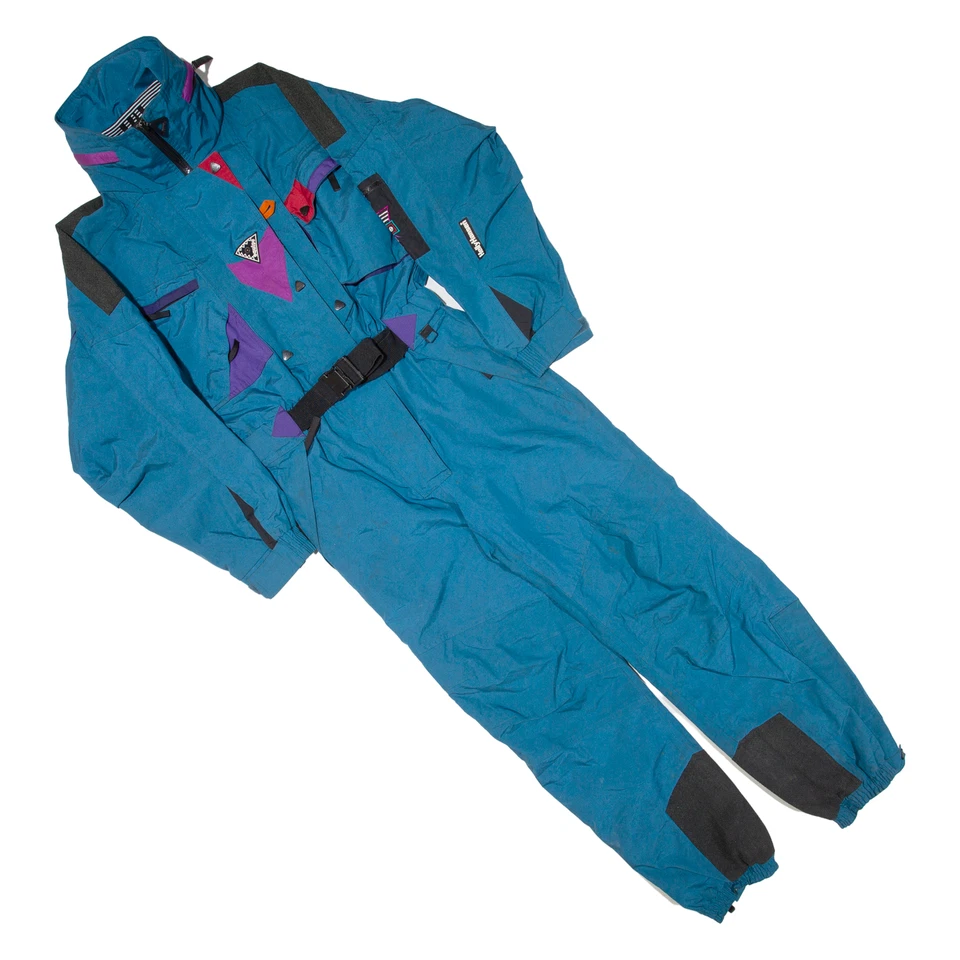 Traje de esquí HELLY HANSEN para mujer azul nailon relajado S W28 L29 Foto 1 de 4