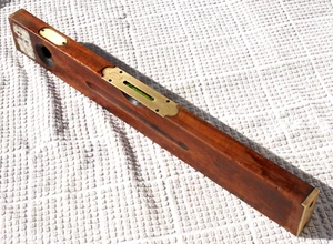 J RABONE England Vintage Restored 24" Spirit Level Brass Wood - Picture 1 of 14