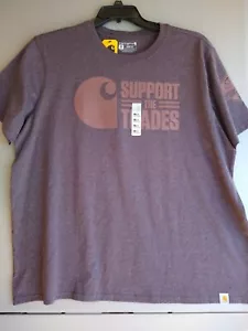 Women's XXL Size 20 Carhartt Short-Sleeve Loose Fit Heavyweight Graphic T-Shirt - Picture 1 of 5