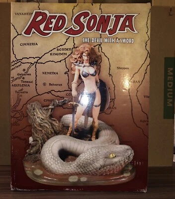 Red Sonja Statue Dynamite Comics CS Moore Studio FullSize 12 Inch Michael Turner - Image 1 of 4