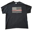 Herren-T-Shirt Stand For The Flag Knie For The Cross Größe XL American Pride USA