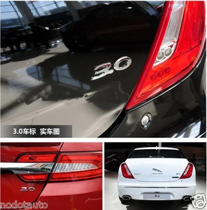 Car Emblem 3.0 Number ABS for XF XE XJ XJL XK Trunk Side Badge Tailgate Sticker - Bild 1 von 9