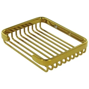 Deltana Latón Sólido 6" x 4-7/8" Latón Sólido Alambre Ducha/Baño Jabón Cesta - Imagen 1 de 8