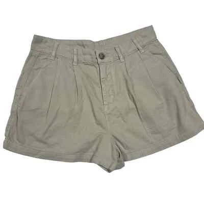 Free People 全新无标签 Billie Chino 短裤 8 码卡其色 MSRP $78 — 第 1/3 张图片