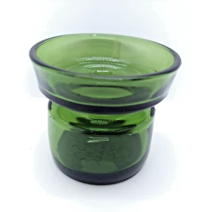 Portacandele vintage Dansk Designs Danimarca vetro verde votivo - Foto 1 di 5