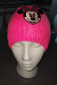 Childs Pink Hat with Minnie Mouse Decal - Picture 1 of 2