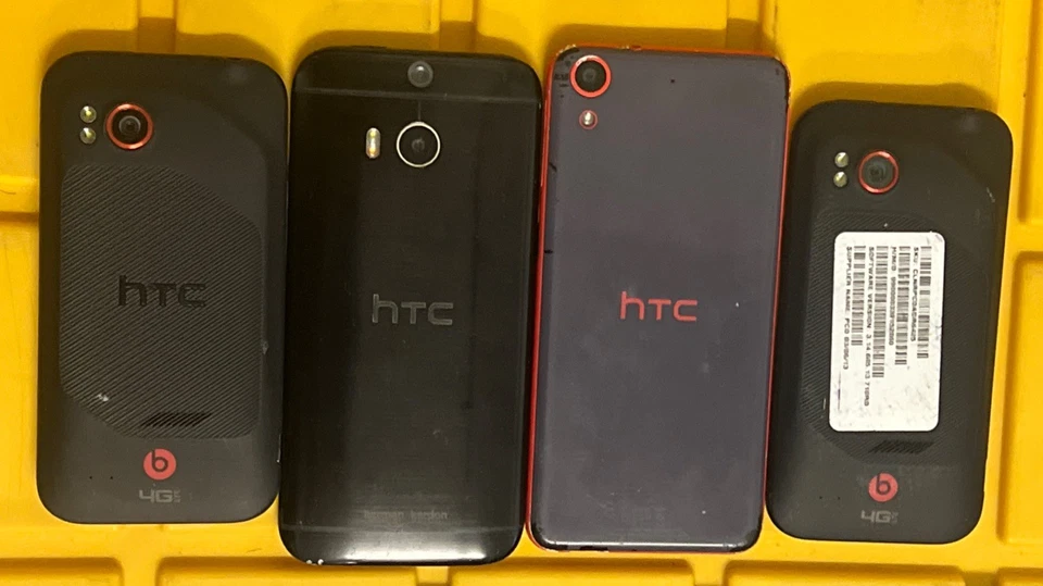 4 HTC Defective Smart Phone lot - Sprint, Android, AT&T, Verizon, GSM, 4G-LTE - Image 1 of 4