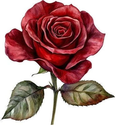 Bunte Blume Rose Wandbild Schlafzimmer Fenster Dekor Vinyl Aufkleber Abziehbild 6 Größen - Bild 1 von 4