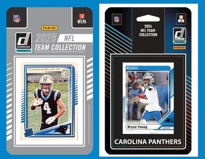 FRESHDCARDS 2025 2024 Donruss NFL Factory Sealed Team Set 2 Pack Carolina Panthers Tetairoa