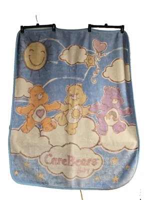 Cobertor Care Bears Baby Luxe vintage anos 80 Tenderheart Funshine 43 x 53 - Imagem 1 de 4