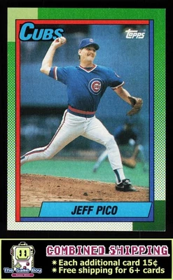 1990 Topps #613 Jeff Pico Chicago Cubs - Image 1 of 2