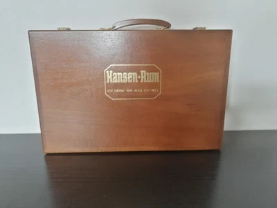 Hansen Rum ´´Ich nehm´ mir was ich will´´ Backgammon Brettspiel im Holzkoffer - Bild 1 von 4