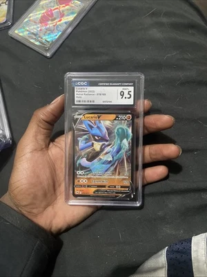 Lucario V 078/189 Lucario v 2022 holo cgc 9.5 - Image 1 of 2