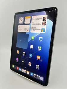 Apple iPad Pro 11" 1st Gen A1980 2018 Grey 64GB Wi-Fi IOS Tablet Cracked - Picture 1 of 24