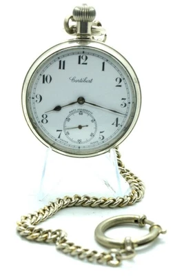 RARE CORTEBERT SWISS POCKET WATCH CAL. 534 CUPRONICKEL CASE EXC+ WORKING - Image 1 of 4
