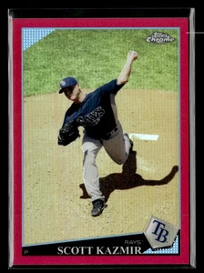 Scott Kazmir #/25 - 2009 Topps Cromo Rosso Rifrattore #155 Tampa Bay Rays - Foto 1 di 2