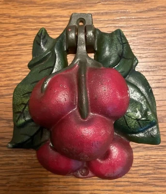 Vintage Cast Iron Cherry Fruit House Door Knocker - Image 1 of 4