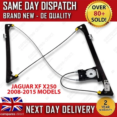 JAGUAR XF X250 2008-2015 FRONT LEFT PASSENGER SIDE WINDOW REGULATOR W/O MOTOR - Image 1 of 4