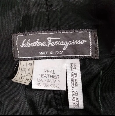 💫 TRAJE DE GAMUZA PARA MUJER SALVATORE FERRAGAMO DE LUJO IT40 US 4 Foto 1 de 4